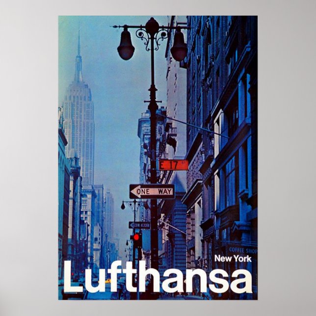 Poster "EUA: 1969/heute Nova Iorque - Lufthansa Reise (Frente)
