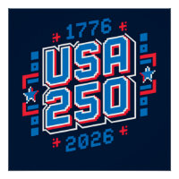 EUA 250 – 1776 a 2026 Pixel Art