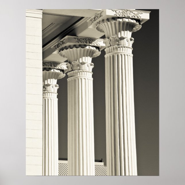 Póster EUA, Alabama, Montgomery. Capitólio Estatal do Ala (Frente)