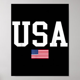 Poster EUA Bandeira Patriótica Americana Para Homens Meni