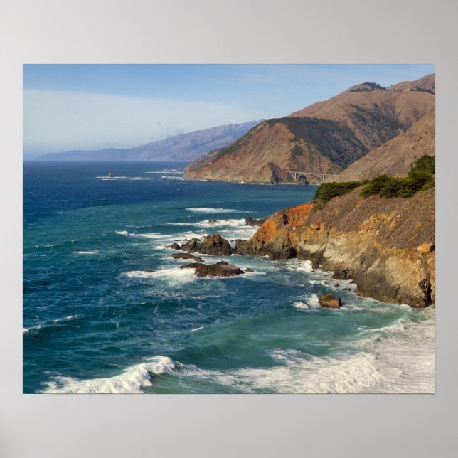 Póster EUA, Califórnia, Costa Big Sur (Frente)