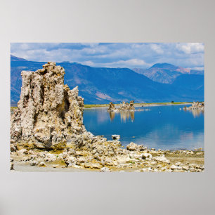 Póster EUA, Califórnia, Reserva de Tufa do Sul do Lago Mo