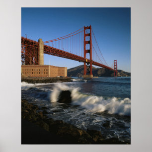 Póster EUA, Califórnia, São Francisco, Golden Gate