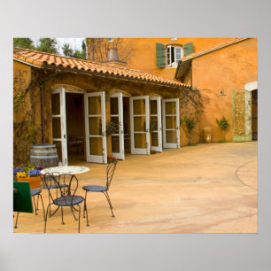 Póster EUA, Califórnia, Sonoma Valley, Pátio na Viansa
