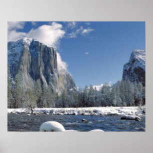 Póster EUA, Califórnia, Yosemite NP. O rio Merced,