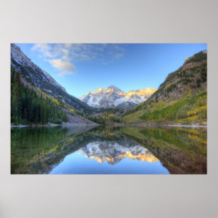 Póster EUA, Colorado, Maroon Bells-Snowmass