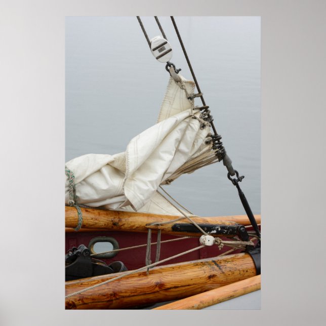 Póster EUA, Estado de Washington, Port Townsend. Barco à  (Frente)