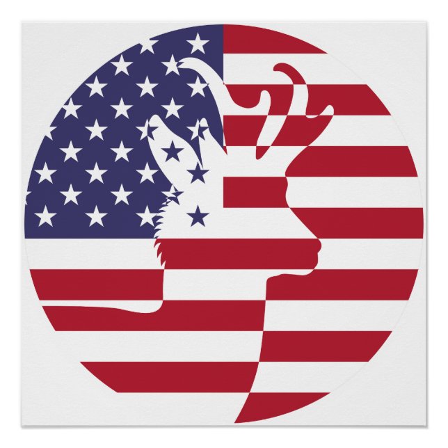 Póster EUA Estados Unidos Pronghorn American National (Frente)