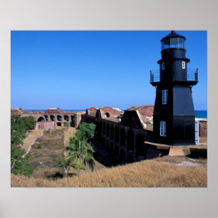 Póster EUA, FL, Florida Keys, Fort Jefferson, 1846, 2