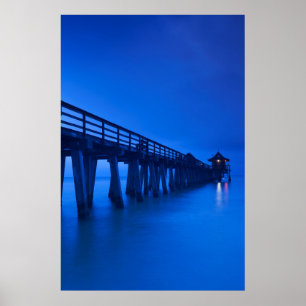Póster EUA, Flórida, Costa do Golfo, Naples, Pier de Napl