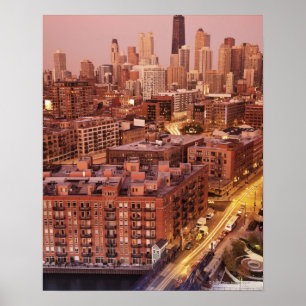 Póster EUA, Illinois, Chicago, Chicago River 2