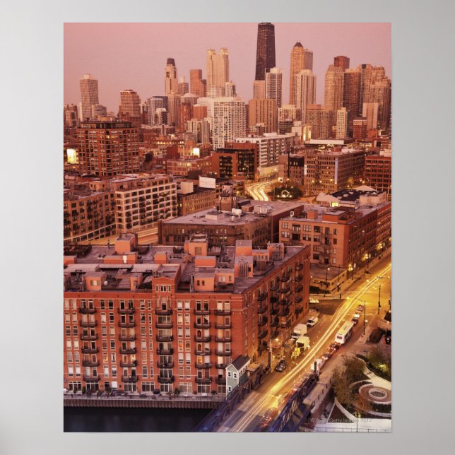 Póster EUA, Illinois, Chicago, Chicago River 2 (Frente)