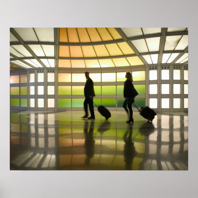 Póster EUA, Illinois, Chicago: O'Hare Internacional (Frente)