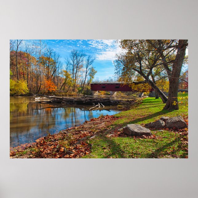 Póster EUA, Indiana, Cataract Falls State Recreation (Frente)