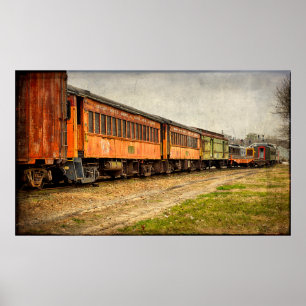 Póster EUA, Indiana. O Museu da Ferrovia North Mudson