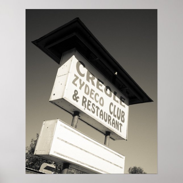 Póster EUA, Louisiana, Henderson. Creole Zydeco Music (Frente)