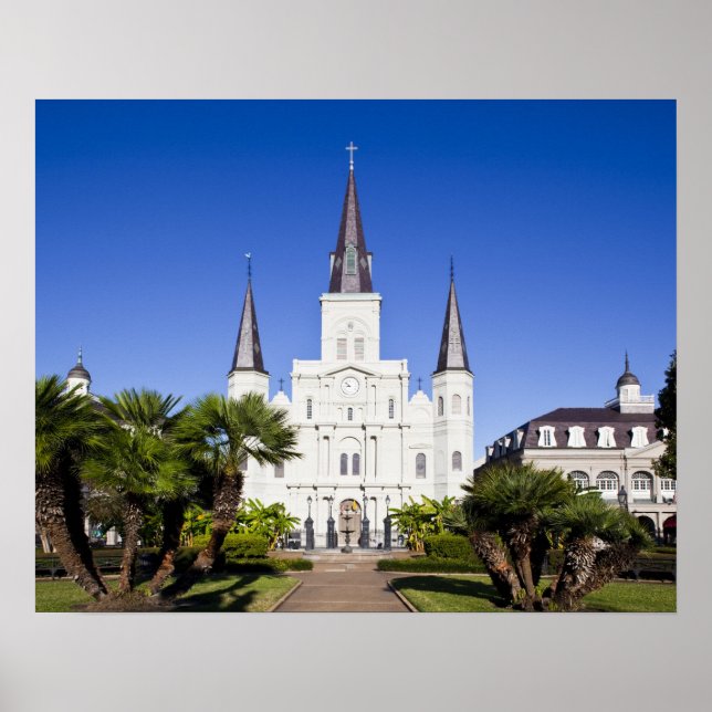 Póster EUA, Louisiana, Nova Orleans. Trimestre Francês (Frente)