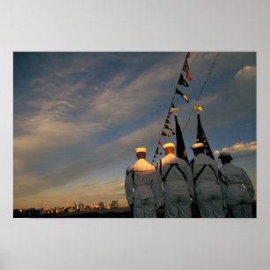 Poster EUA, Massachusettes, Boston. Cor do marinho dos