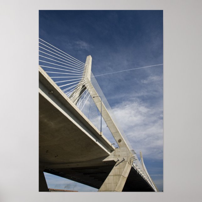Póster EUA, Massachusetts, Boston. A Ponte Zakim. (Frente)
