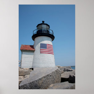 Poster EUA, Massachusetts, Nantucket. Brant Point