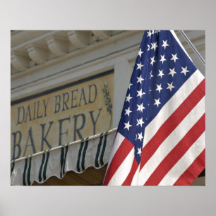 Póster EUA; Massachusetts; Stockbridge; Pão Diário