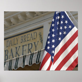 Póster EUA; Massachusetts; Stockbridge; Pão Diário