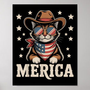 Poster Eua Merica Cat 4 De Julho Homens Mulheres Crianças