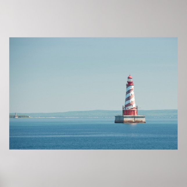 Póster EUA, Michigan, Excelentes Lagos, Lago Michigan (Frente)