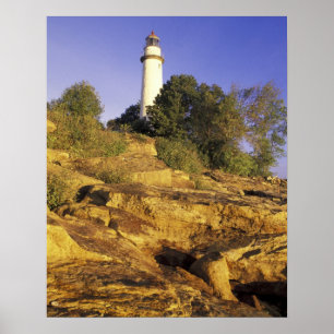 Póster EUA, Michigan, Lake Huron. Pointe Aux Barcos