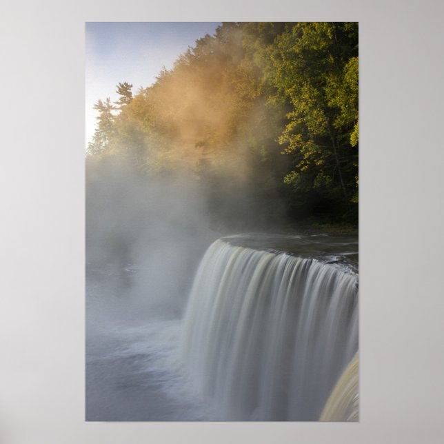 Póster EUA, Michigan, Península Superior. Nascer do sol d (Frente)