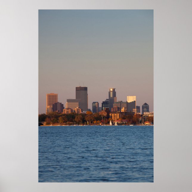 Poster EUA, Minnesota, Minneapolis, City Skyline (Frente)