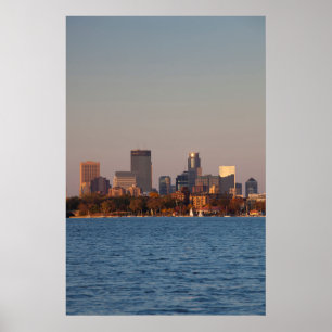 Poster EUA, Minnesota, Minneapolis, Paisagem Urbana da Ci