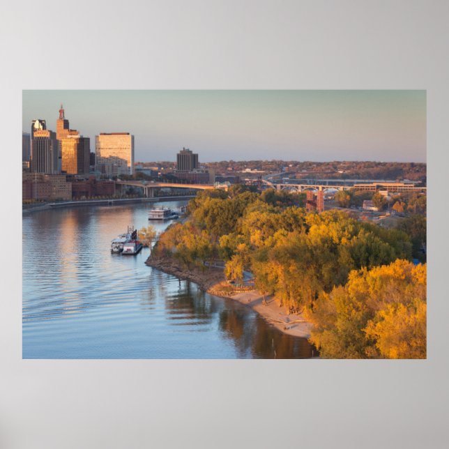 Poster EUA, Minnesota, Minneapolis, Rua Paul. (Frente)