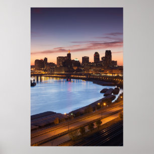 Póster EUA, Minnesota, Minneapolis, Rua. Paul 2