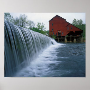 Poster EUA, Missouri, Condado de Ozark, Rockbridge Mill