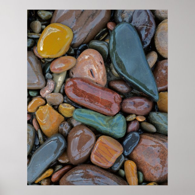 Póster EUA, Montana, Clark Fork River, Stones (Frente)