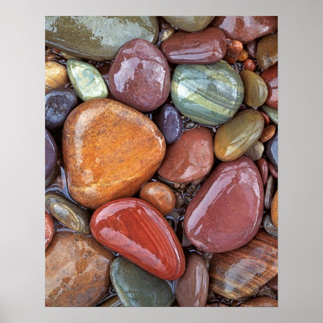 Poster EUA, Montana, Clark Fork River, Stones 2 (Frente)