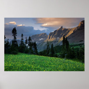 Póster EUA, Montana, Parque Nacional da Glaciar, Logan Pa