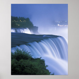Poster EUA, Nova York, Niagara Falls. American Falls in