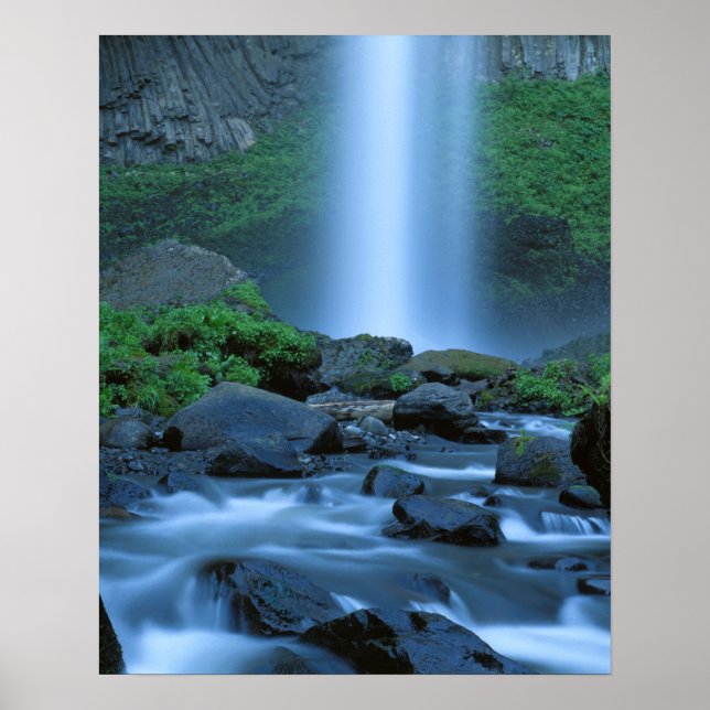 Poster EUA, Oregon, Columbia Gorge, Latourell Falls (Frente)