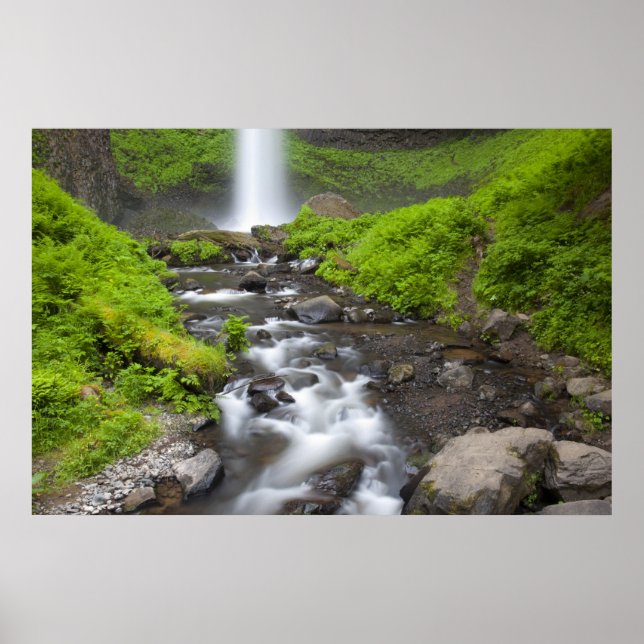 Poster EUA, Oregon, Columbia River Gorge, Latourell (Frente)
