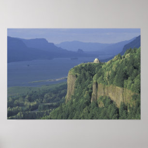 Poster EUA, Oregon, Columbia River Gorge NSA. Vista de