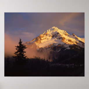 Poster EUA, Oregon, Floresta Nacional de Mt. Hood. Ondula