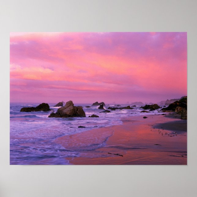 Poster EUA, Oregon, Harris State Beach, Brookings. (Frente)