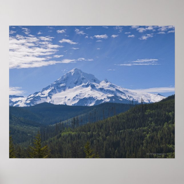 Poster EUA, Oregon, Vista do Monte Hood (Frente)