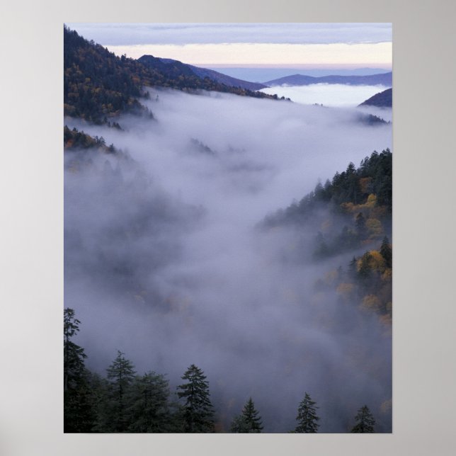 Poster EUA, Tennessee. Excelente Smokey Mounts National (Frente)