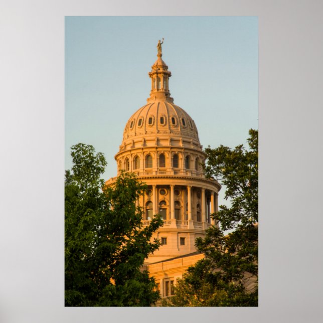 Poster EUA, Texas, Austin. Capitólio (1888) 3 (Frente)