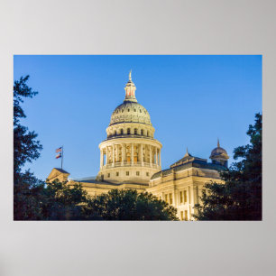Póster EUA, Texas, Austin. Edifício do Capitólio (1888) 4