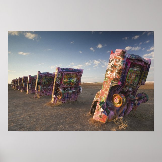 Poster EUA, TEXAS, Panhandle Area, Amarillo: Cadillac 2 (Frente)