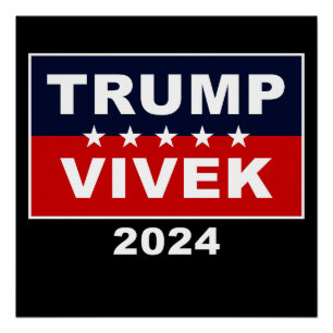 Póster EUA Trump Vivek 2024